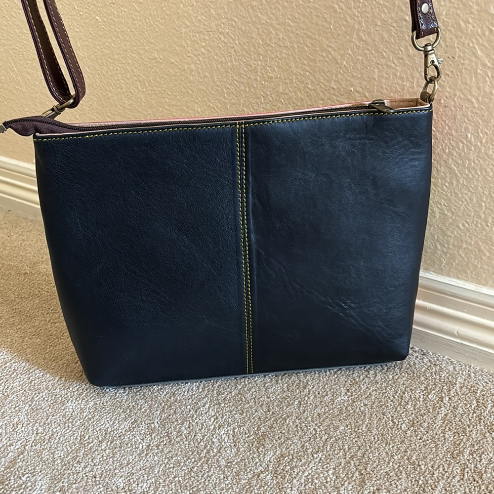 Never Used Cute Fun Multi-Pattered Crossbody Bag.… - image 2